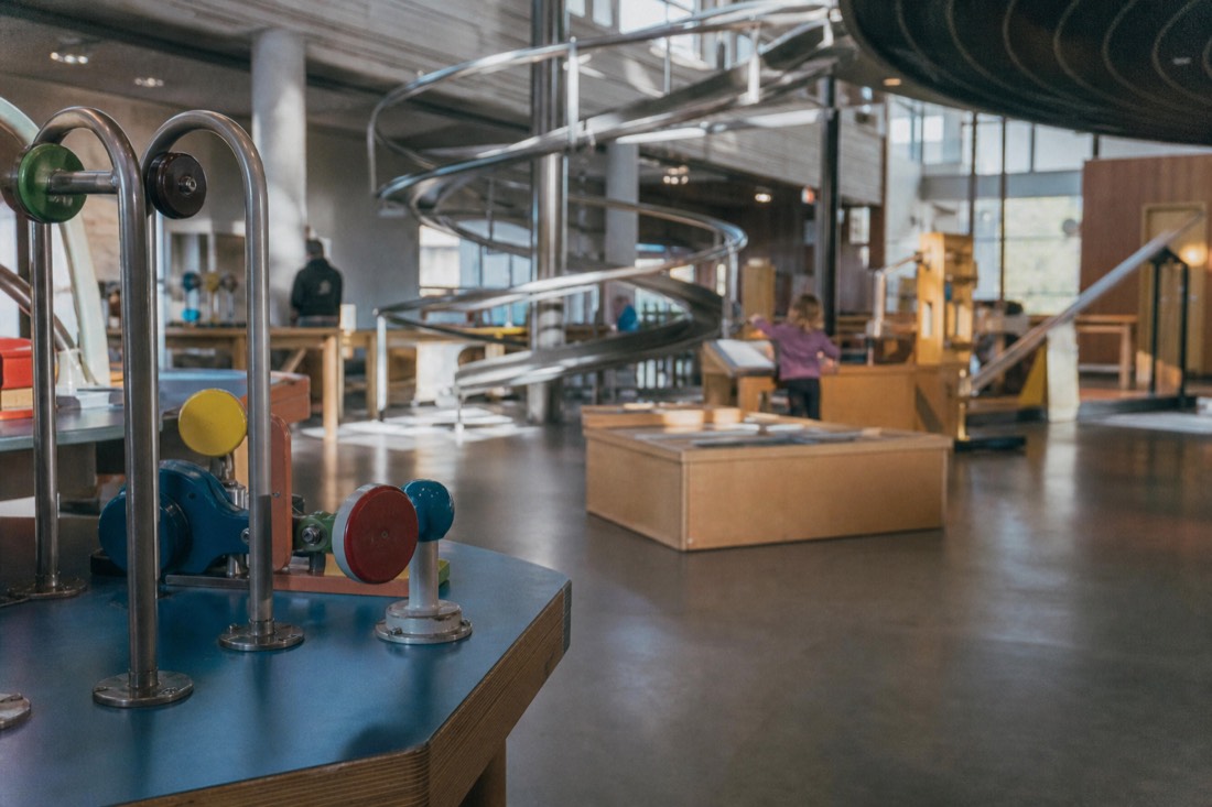 Visitors exploring the Viking and prehistory halls of the National Museum of Denmark in Copenhagen