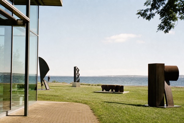 The Louisiana sculpture park at Humlebaek on the same coastal train line as Kronborg